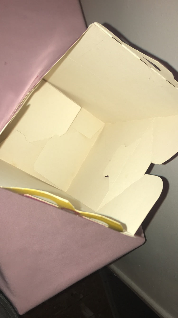 Vintage barbie happy meal box.