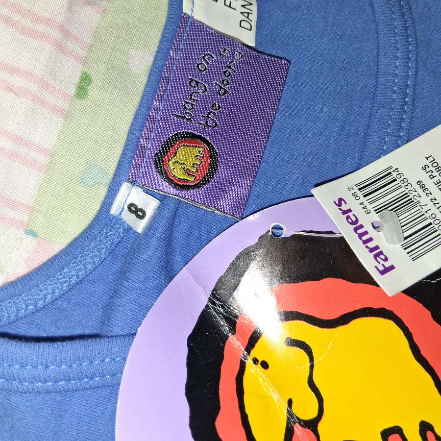 Vintage 2004 Bang On The Door Groovy Chick Pyjama Set Age 8 | Deadstock BNWT Drama Queen