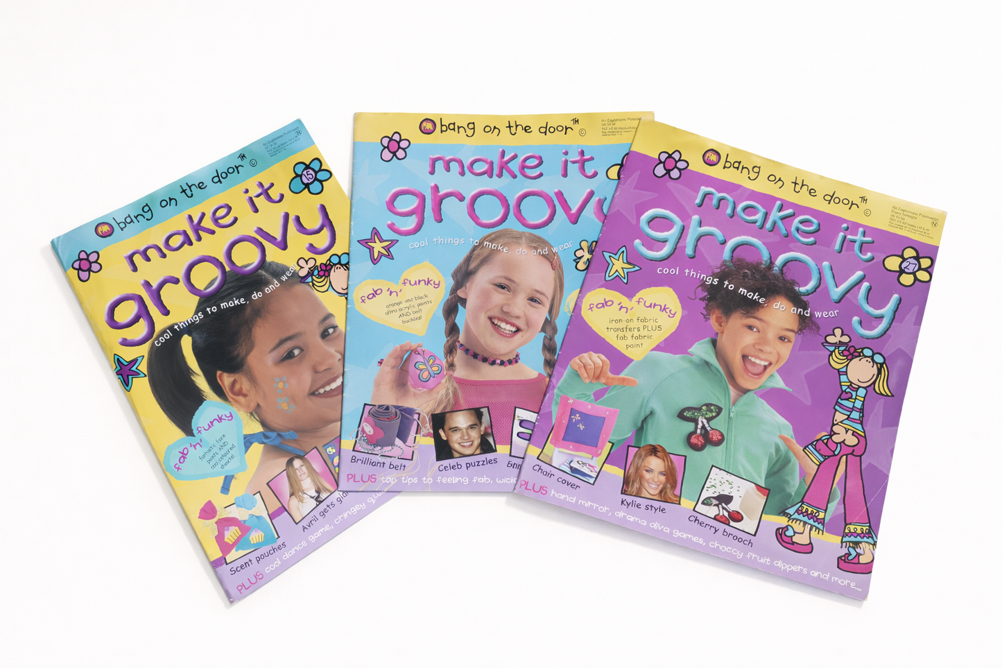 Bang On The Door “Make It Groovy” Magazines – Vintage 2004 Set of 3.