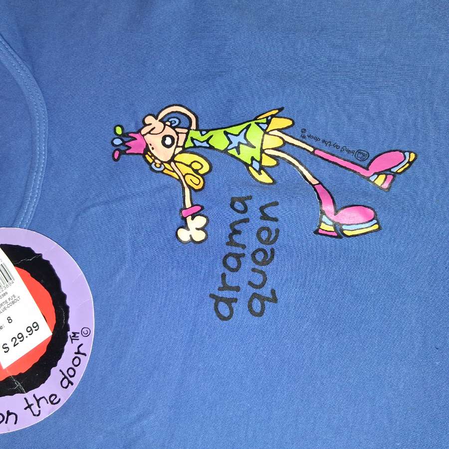 Vintage 2004 Bang On The Door Groovy Chick Pyjama Set Age 8 | Deadstock BNWT Drama Queen