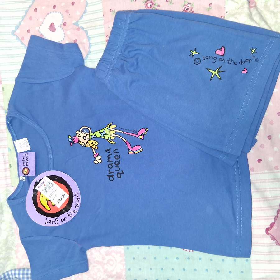 Vintage 2004 Bang On The Door Groovy Chick Pyjama Set Age 8 | Deadstock BNWT Drama Queen