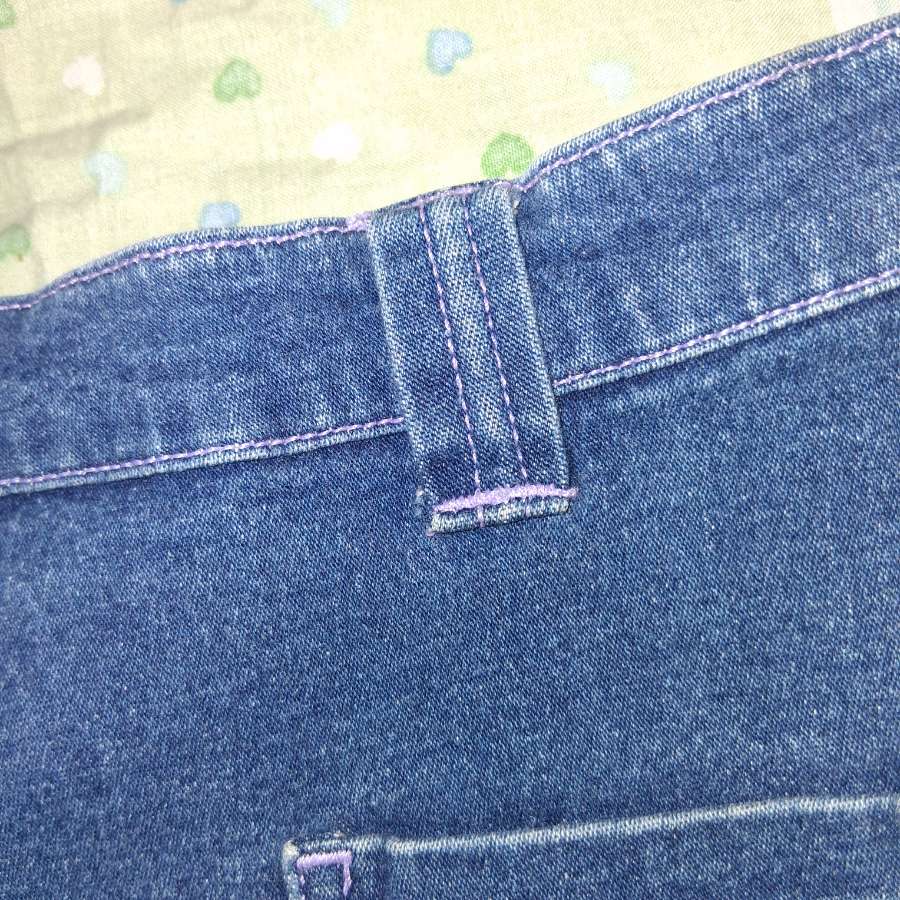 Ladybird Embroidered Denim Skirt.