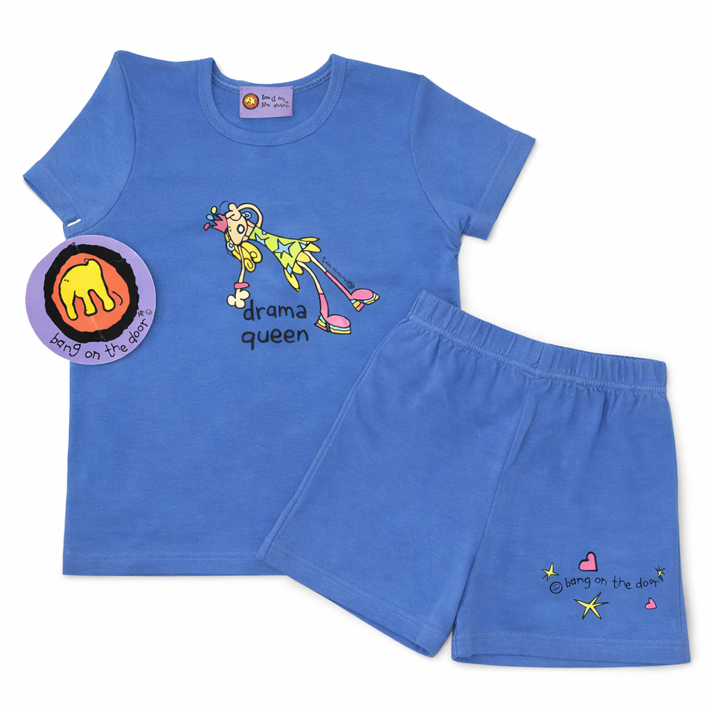 Vintage 2004 Bang On The Door Groovy Chick Pyjama Set Age 8 | Deadstock BNWT Drama Queen