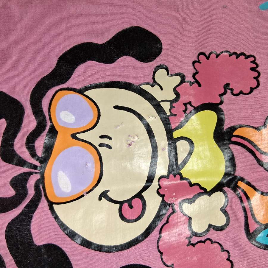 Vintage Bubblegum Girls Long Sleeve Top 6–8 Years | Y2K Cotton Graphic Kids Shirt