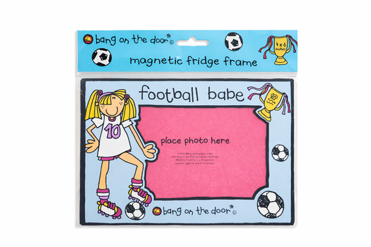 Bang On The Door “Football Babe” Magnetic Fridge Frame – Vintage Y2K