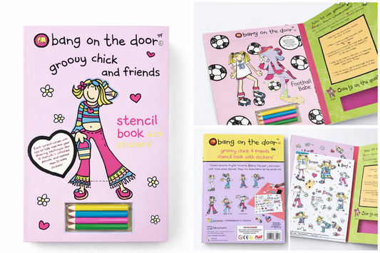 Groovy Chick Stencil Hardback.