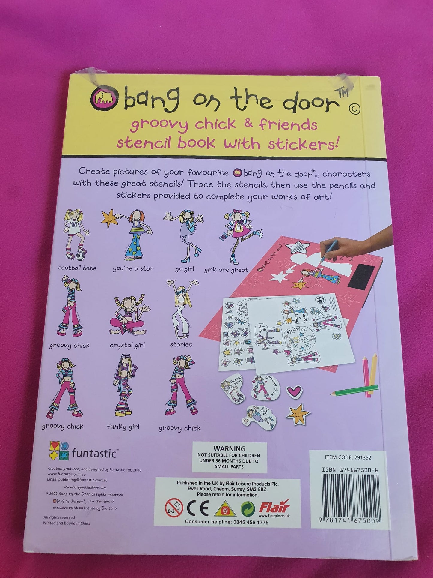 Groovy Chick Stencil Hardback.