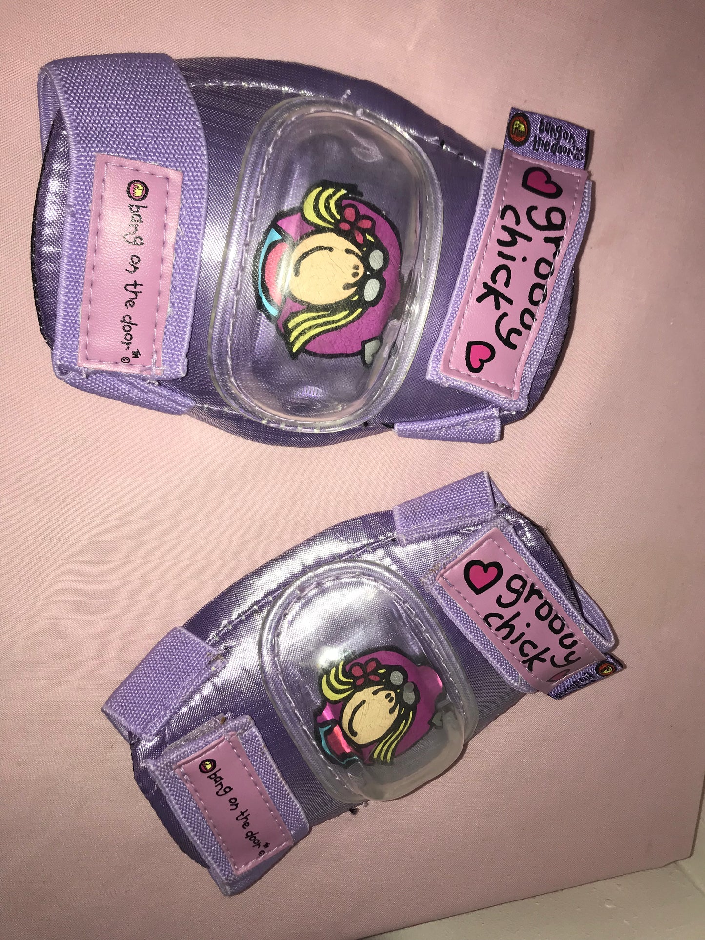 Groovy chick elbow pads.