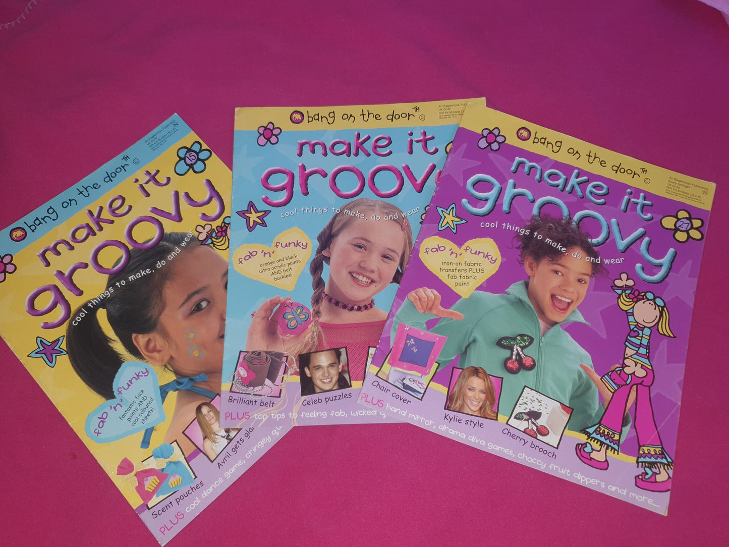 Bang On The Door “Make It Groovy” Magazines – Vintage 2004 Set of 3.